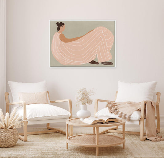 Quiet Stripes | Framed Canvas-CANVAS-You can shop wall art online with CANVAS Art Print Co for everything from abstract art to fun kids wall art. Our beautiful modern art prints and canvas art are available from large canvas prints to wall art paintings and our proudly Australian artwork collection offers only the highest quality framed large wall art and canvas art Australia - You can buy fashion photography prints or Hampton print posters and paintings on canvas from CANVAS Art Print Co and have them de