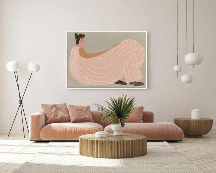 Quiet Stripes | Framed Canvas-CANVAS-You can shop wall art online with CANVAS Art Print Co for everything from abstract art to fun kids wall art. Our beautiful modern art prints and canvas art are available from large canvas prints to wall art paintings and our proudly Australian artwork collection offers only the highest quality framed large wall art and canvas art Australia - You can buy fashion photography prints or Hampton print posters and paintings on canvas from CANVAS Art Print Co and have them de