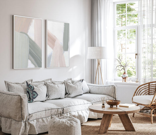 Sage Flow II | Framed Canvas-CANVAS-You can shop wall art online with CANVAS Art Print Co for everything from abstract art to fun kids wall art. Our beautiful modern art prints and canvas art are available from large canvas prints to wall art paintings and our proudly Australian artwork collection offers only the highest quality framed large wall art and canvas art Australia - You can buy fashion photography prints or Hampton print posters and paintings on canvas from CANVAS Art Print Co and have them del