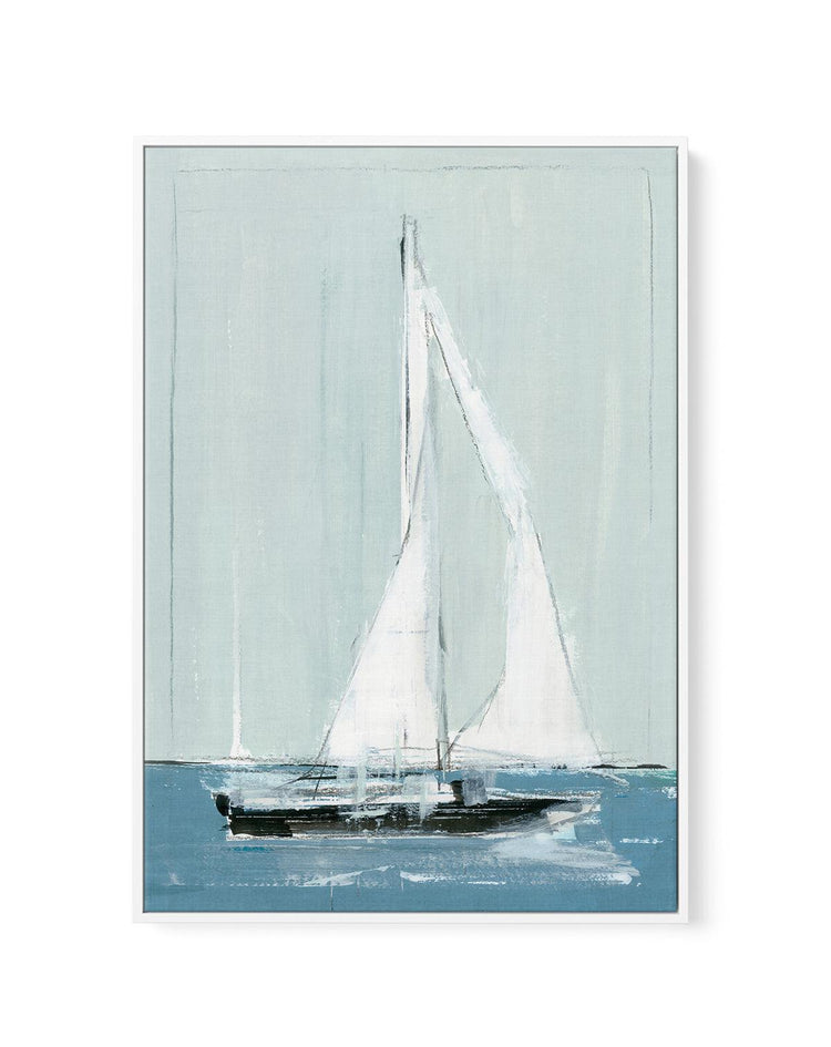 Sailing I | Framed Canvas-CANVAS-You can shop wall art online with CANVAS Art Print Co for everything from abstract art to fun kids wall art. Our beautiful modern art prints and canvas art are available from large canvas prints to wall art paintings and our proudly Australian artwork collection offers only the highest quality framed large wall art and canvas art Australia - You can buy fashion photography prints or Hampton print posters and paintings on canvas from CANVAS Art Print Co and have them delive