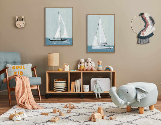 Sailing II | Framed Canvas-CANVAS-You can shop wall art online with CANVAS Art Print Co for everything from abstract art to fun kids wall art. Our beautiful modern art prints and canvas art are available from large canvas prints to wall art paintings and our proudly Australian artwork collection offers only the highest quality framed large wall art and canvas art Australia - You can buy fashion photography prints or Hampton print posters and paintings on canvas from CANVAS Art Print Co and have them deliv