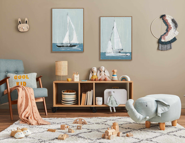 Sailing II | Framed Canvas-CANVAS-You can shop wall art online with CANVAS Art Print Co for everything from abstract art to fun kids wall art. Our beautiful modern art prints and canvas art are available from large canvas prints to wall art paintings and our proudly Australian artwork collection offers only the highest quality framed large wall art and canvas art Australia - You can buy fashion photography prints or Hampton print posters and paintings on canvas from CANVAS Art Print Co and have them deliv