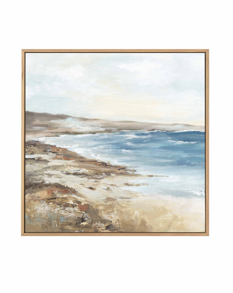 Seaside I SQ Framed Canvas-CANVAS-You can shop wall art online with CANVAS Art Print Co for everything from abstract art to fun kids wall art. Our beautiful modern art prints and canvas art are available from large canvas prints to wall art paintings and our proudly Australian artwork collection offers only the highest quality framed large wall art and canvas art Australia - You can buy fashion photography prints or Hampton print posters and paintings on canvas from CANVAS Art Print Co and have them deliv