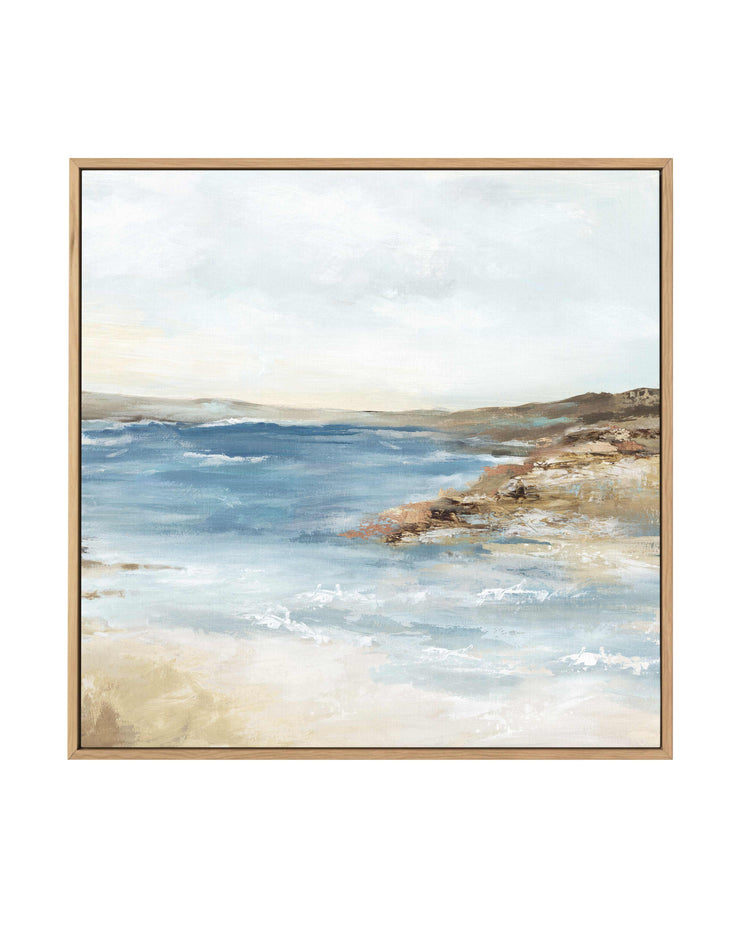 Seaside II SQ Framed Canvas-CANVAS-You can shop wall art online with CANVAS Art Print Co for everything from abstract art to fun kids wall art. Our beautiful modern art prints and canvas art are available from large canvas prints to wall art paintings and our proudly Australian artwork collection offers only the highest quality framed large wall art and canvas art Australia - You can buy fashion photography prints or Hampton print posters and paintings on canvas from CANVAS Art Print Co and have them deli