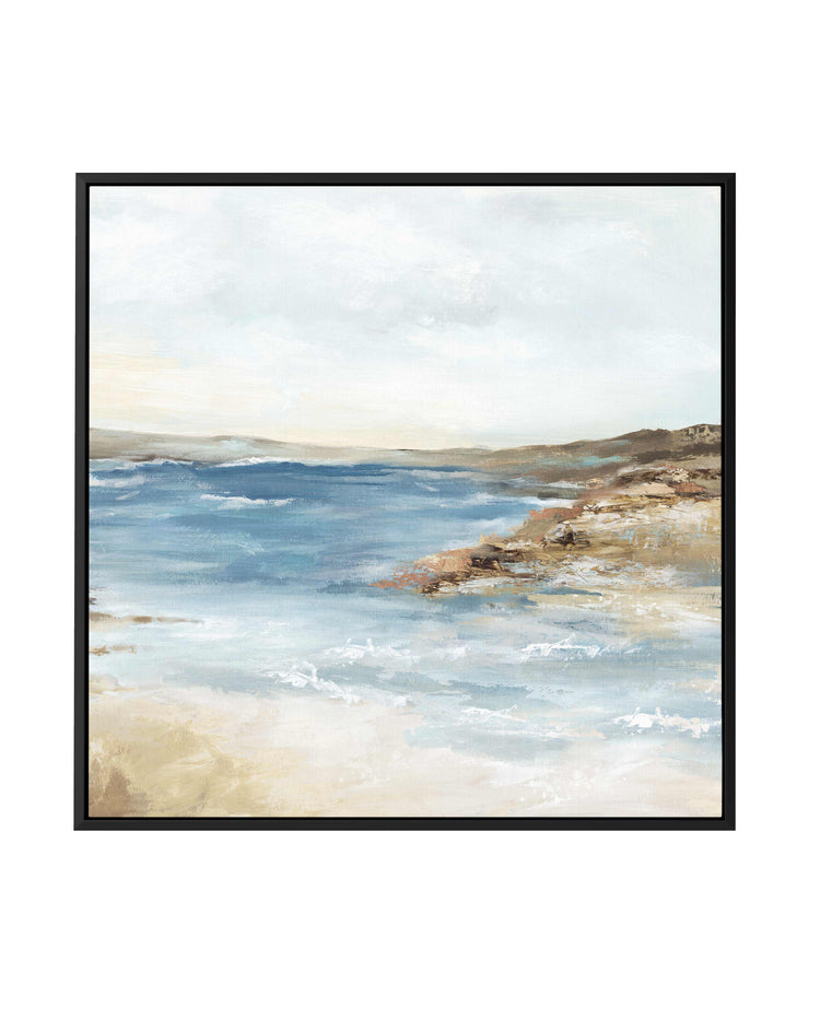 Seaside II SQ Framed Canvas-CANVAS-You can shop wall art online with CANVAS Art Print Co for everything from abstract art to fun kids wall art. Our beautiful modern art prints and canvas art are available from large canvas prints to wall art paintings and our proudly Australian artwork collection offers only the highest quality framed large wall art and canvas art Australia - You can buy fashion photography prints or Hampton print posters and paintings on canvas from CANVAS Art Print Co and have them deli