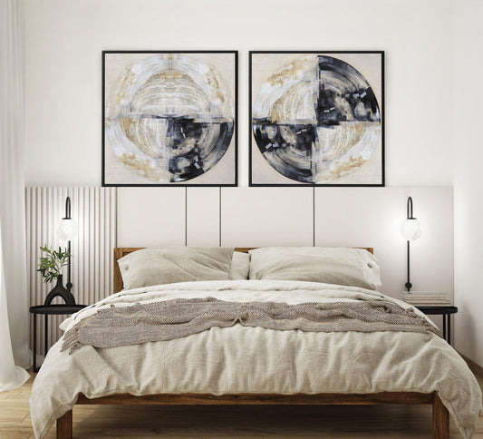 Symmetry II SQ Framed Canvas-CANVAS-You can shop wall art online with CANVAS Art Print Co for everything from abstract art to fun kids wall art. Our beautiful modern art prints and canvas art are available from large canvas prints to wall art paintings and our proudly Australian artwork collection offers only the highest quality framed large wall art and canvas art Australia - You can buy fashion photography prints or Hampton print posters and paintings on canvas from CANVAS Art Print Co and have them del