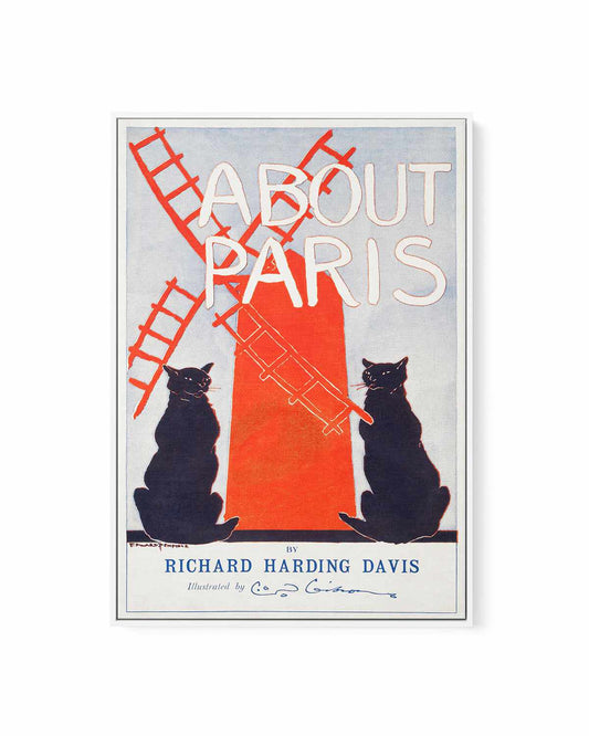 About Paris Vintage Poster | Framed Canvas Art Print