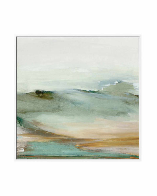 Abstract Landscape Right SQ | Framed Canvas Art Print