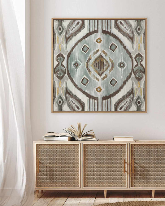 Bali Tiles | Framed Canvas Art Print