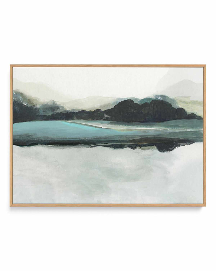 Blue View | Framed Canvas Art Print