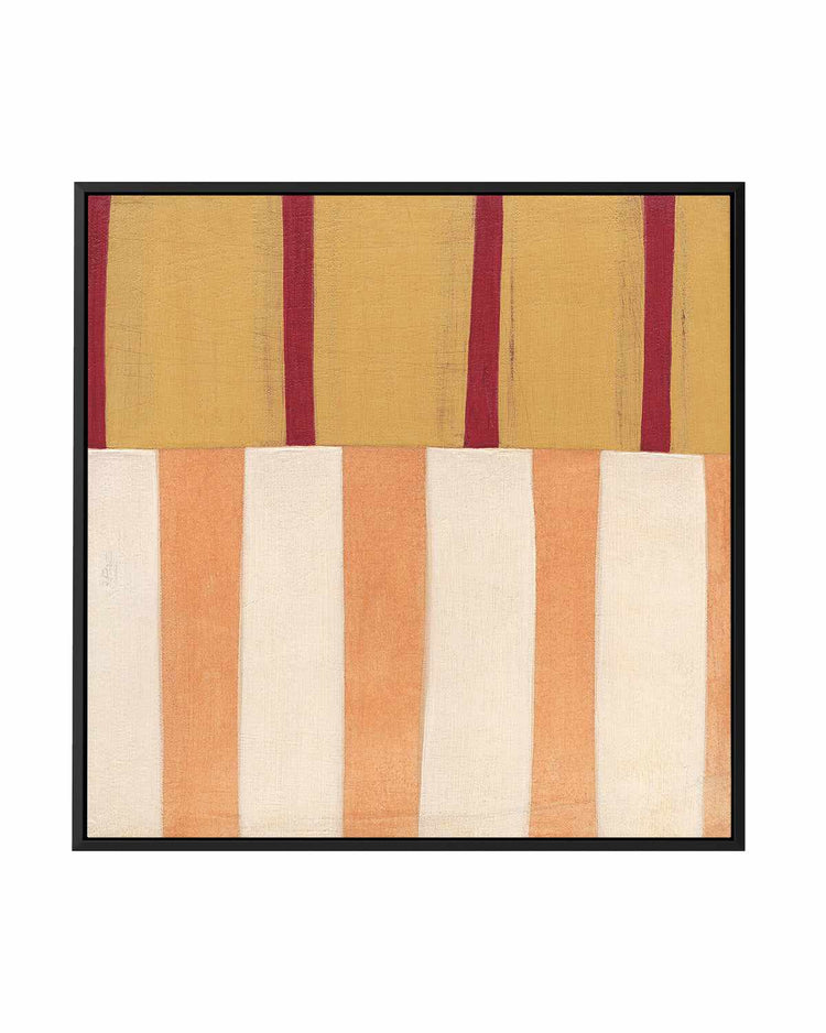 Broken Stripes III by Laura Nugent | Framed Canvas Art Print