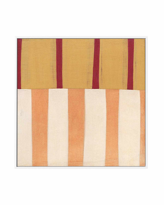 Broken Stripes III by Laura Nugent | Framed Canvas Art Print
