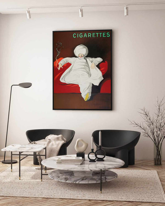 Cigarettes Vintage Poster | Framed Canvas Art Print