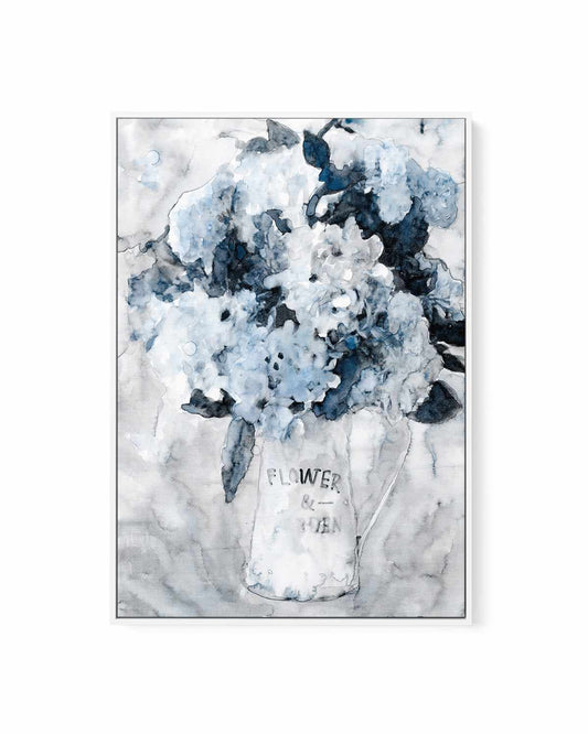 Garden Vase I | Framed Canvas Art Print