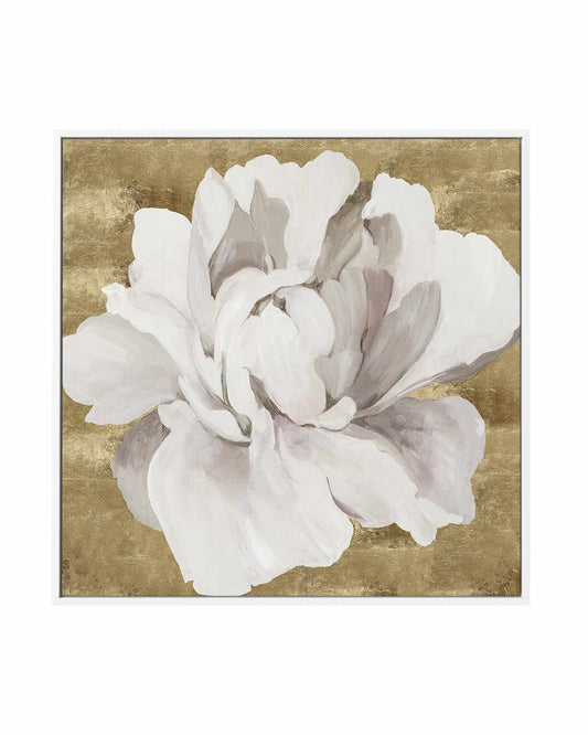 Gold Flower I | Framed Canvas Art Print