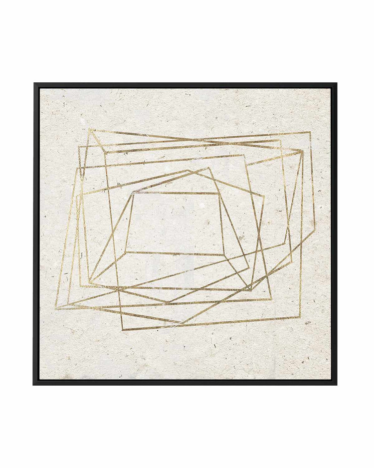 Golden Embrace I | Framed Canvas Art Print