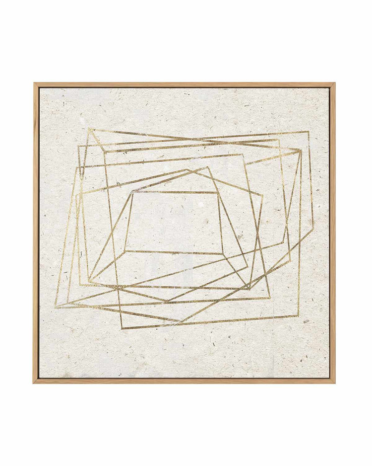 Golden Embrace I | Framed Canvas Art Print