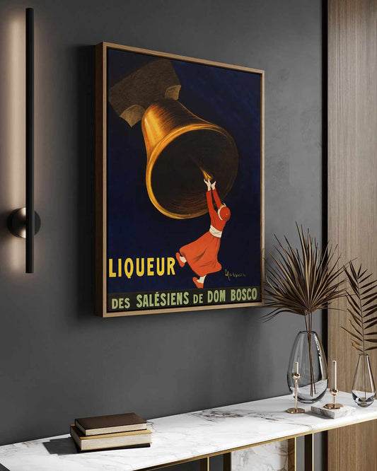 Liquer Vintage Poster | Framed Canvas Art Print