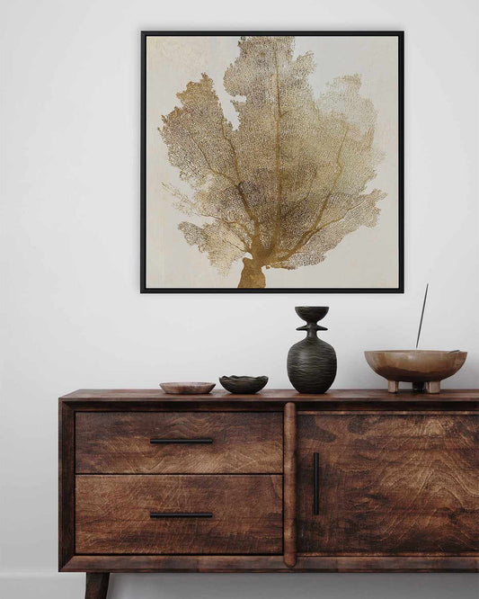 Luxe Coral II | Framed Canvas Art Print
