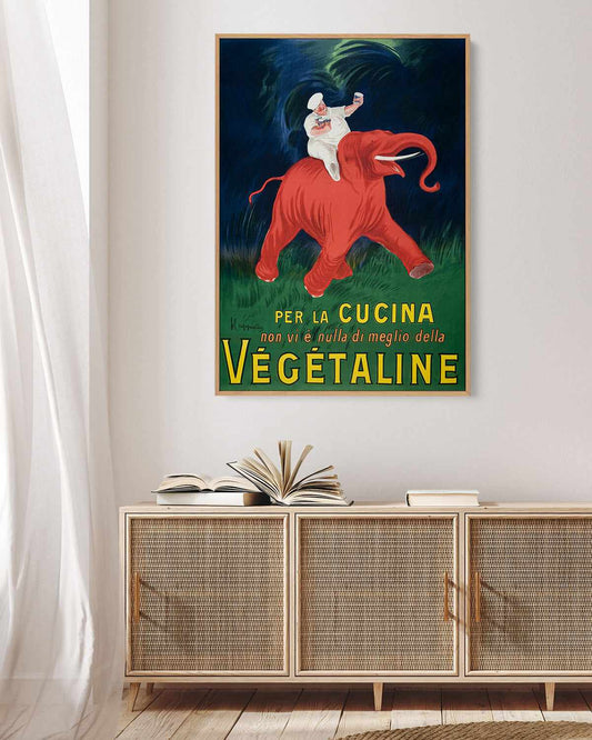 Per La Cucina Vintage Poster | Framed Canvas Art Print