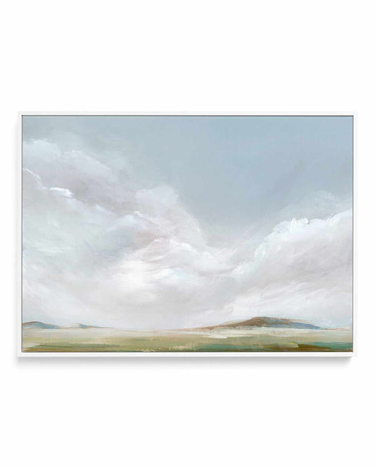 Rolling Pink Clouds | Framed Canvas Art Print