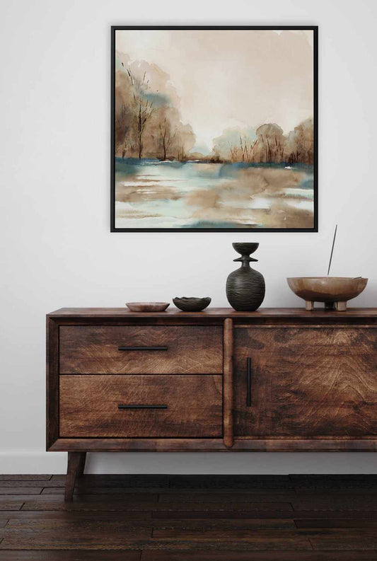 Silent Still | Framed Canvas Art Print