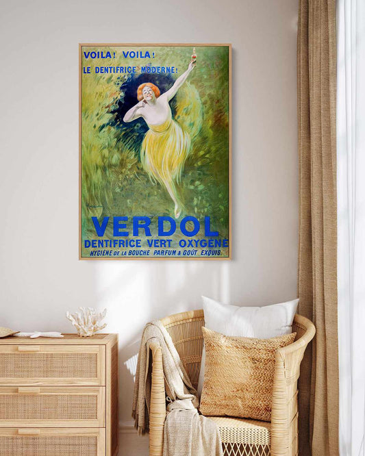 Verdol Vintage Poster | Framed Canvas Art Print