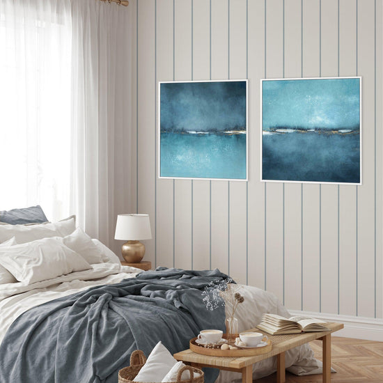 Cerulean Study No 2 SQ Framed Canvas-CANVAS-You can shop wall art online with CANVAS Art Print Co for everything from abstract art to fun kids wall art. Our beautiful modern art prints and canvas art are available from large canvas prints to wall art paintings and our proudly Australian artwork collection offers only the highest quality framed large wall art and canvas art Australia - You can buy fashion photography prints or Hampton print posters and paintings on canvas from CANVAS Art Print Co and have 