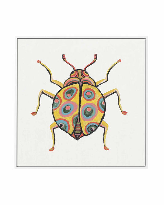 Golden Beetle | Framed Canvas Art Print
