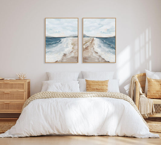 High Tide II | Framed Canvas-CANVAS-You can shop wall art online with CANVAS Art Print Co for everything from abstract art to fun kids wall art. Our beautiful modern art prints and canvas art are available from large canvas prints to wall art paintings and our proudly Australian artwork collection offers only the highest quality framed large wall art and canvas art Australia - You can buy fashion photography prints or Hampton print posters and paintings on canvas from CANVAS Art Print Co and have them del