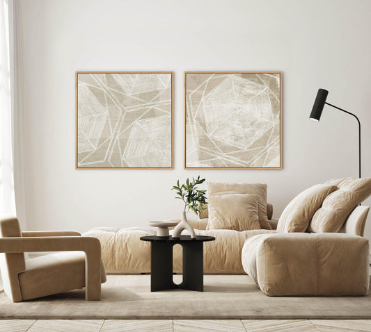 Linear Abstract II SQ Framed Canvas-CANVAS-You can shop wall art online with CANVAS Art Print Co for everything from abstract art to fun kids wall art. Our beautiful modern art prints and canvas art are available from large canvas prints to wall art paintings and our proudly Australian artwork collection offers only the highest quality framed large wall art and canvas art Australia - You can buy fashion photography prints or Hampton print posters and paintings on canvas from CANVAS Art Print Co and have t