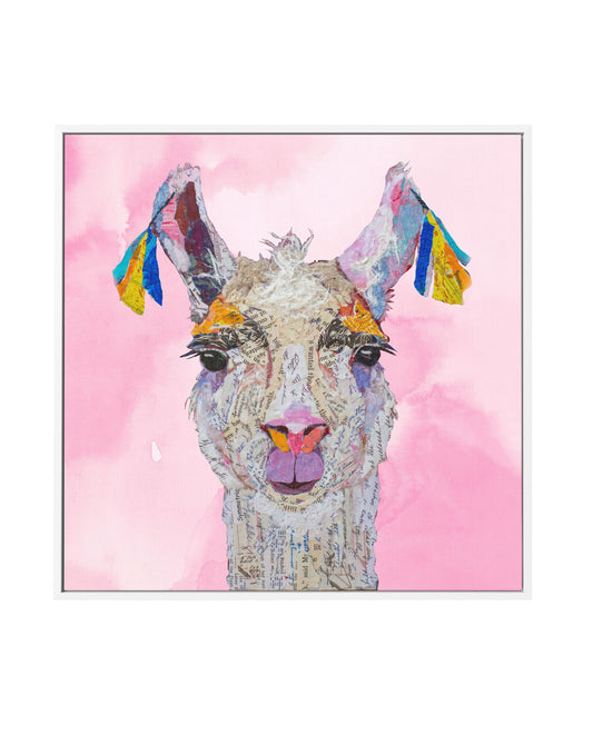 Llama Read About It | Framed Canvas-CANVAS-You can shop wall art online with CANVAS Art Print Co for everything from abstract art to fun kids wall art. Our beautiful modern art prints and canvas art are available from large canvas prints to wall art paintings and our proudly Australian artwork collection offers only the highest quality framed large wall art and canvas art Australia - You can buy fashion photography prints or Hampton print posters and paintings on canvas from CANVAS Art Print Co and have t