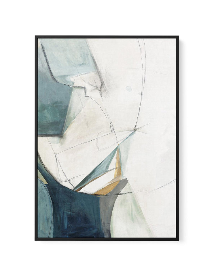 Sketches 'In Teal' No 1 | Framed Canvas-CANVAS-You can shop wall art online with CANVAS Art Print Co for everything from abstract art to fun kids wall art. Our beautiful modern art prints and canvas art are available from large canvas prints to wall art paintings and our proudly Australian artwork collection offers only the highest quality framed large wall art and canvas art Australia - You can buy fashion photography prints or Hampton print posters and paintings on canvas from CANVAS Art Print Co and ha