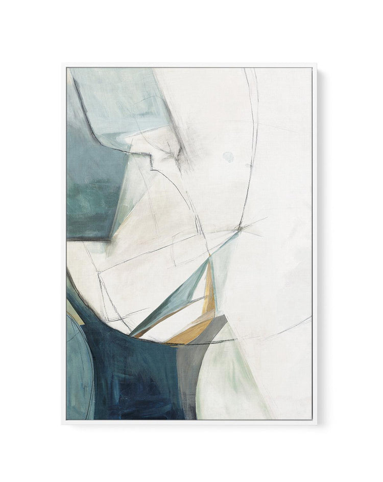 Sketches 'In Teal' No 1 | Framed Canvas-CANVAS-You can shop wall art online with CANVAS Art Print Co for everything from abstract art to fun kids wall art. Our beautiful modern art prints and canvas art are available from large canvas prints to wall art paintings and our proudly Australian artwork collection offers only the highest quality framed large wall art and canvas art Australia - You can buy fashion photography prints or Hampton print posters and paintings on canvas from CANVAS Art Print Co and ha