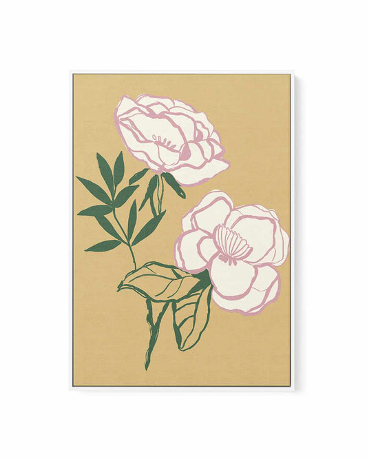 Sweet Peonies | Framed Canvas Art Print