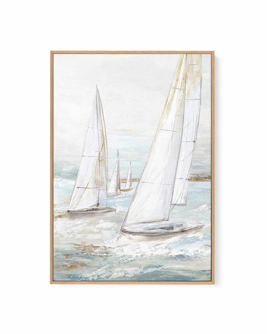 Windswept Sails II | Framed Canvas Art Print