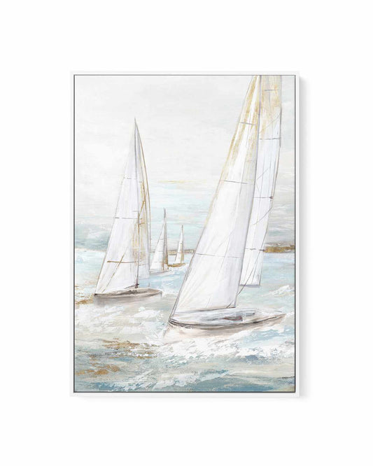 Windswept Sails II | Framed Canvas Art Print